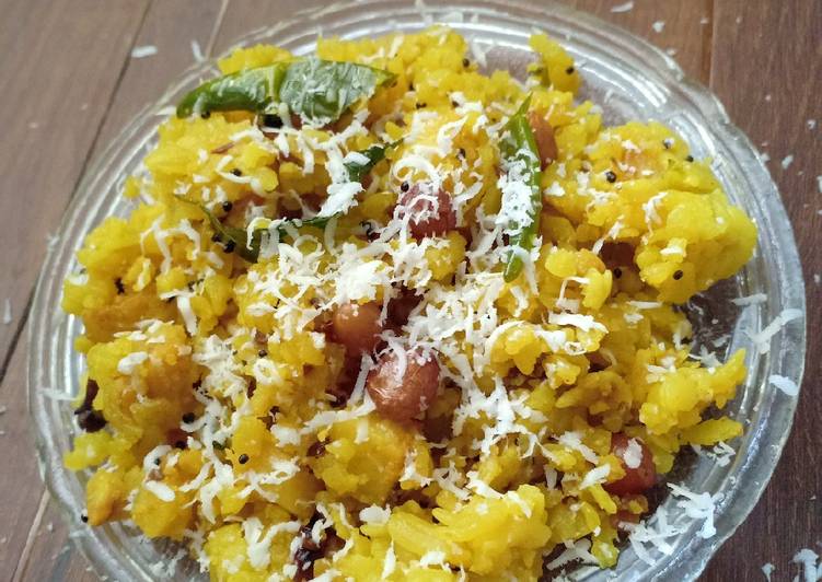 Easiest Way to Make Perfect Cheesy morning ll cheesy poha🥰