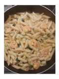 Penne aux scampis et aux courgettes
