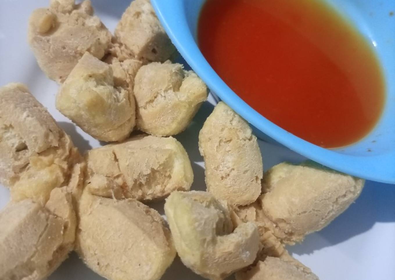 Bakso goreng mekar 3 bahan