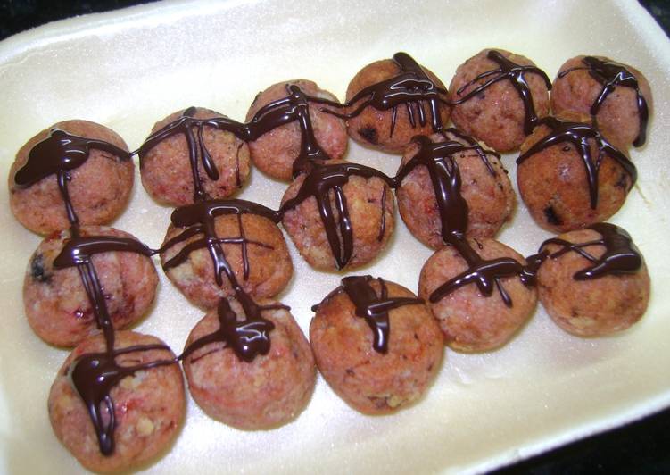 Trufas con budín y mermelada frutos del bosque Receta de ...