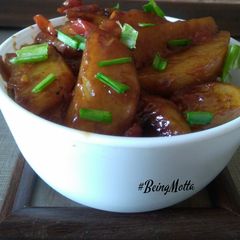 A picture of Kapi Cho Potatoes.