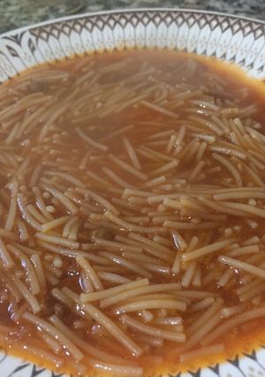 صورة لوصفة شوربة شعيرية