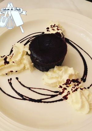 Una foto de Volcán de chocolate