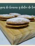Whoopies de banana y dulce de leche