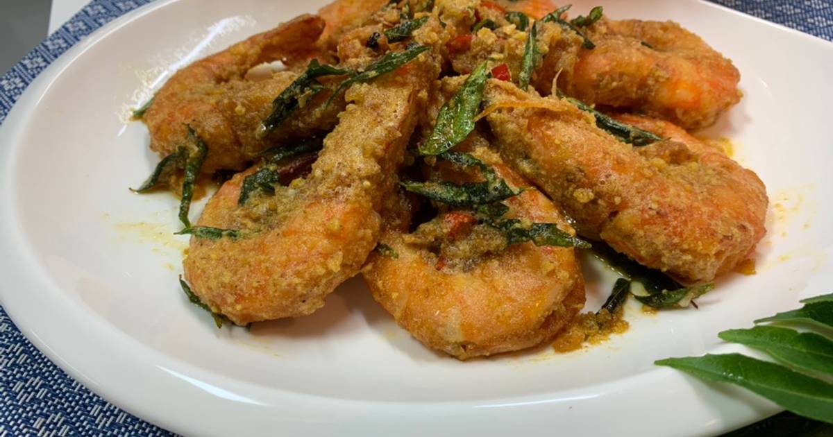 174 resep  udang goreng telur  asin  enak  dan sederhana Cookpad