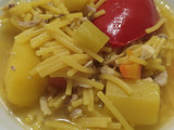 Sopa de pollo al curry