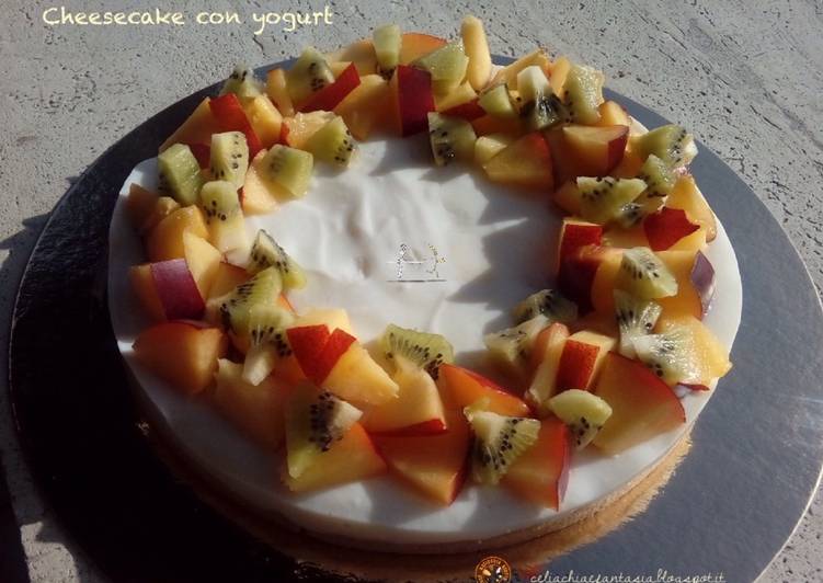 Cheesecake con yogurt - senza glutine