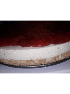 Una foto de Cheesecake de 🍓. ❌(Sin horno)❌