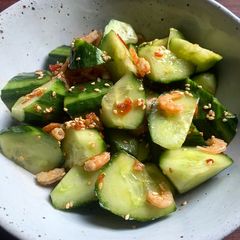 A picture of Dried Shrimps & Cucumber Salad.
