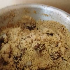 A picture of Pilau or pilaf with beef.