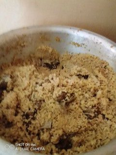 A picture of Pilau or pilaf with beef.