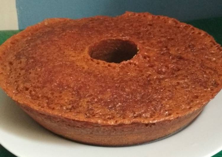 komposisi mengolah Bolu Caramel (Sarang Semut) Teflon serbaguna yang sedap