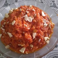A picture of Gajar ka halwa.