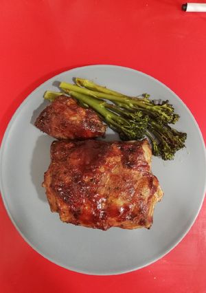 Una foto de Costillas bbq