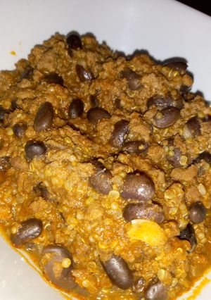 Una foto de Guisado de ternera, porotos y quinoa