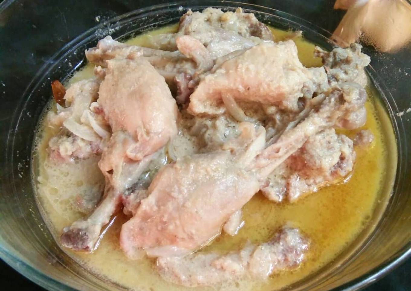 Milk-based chicken skin