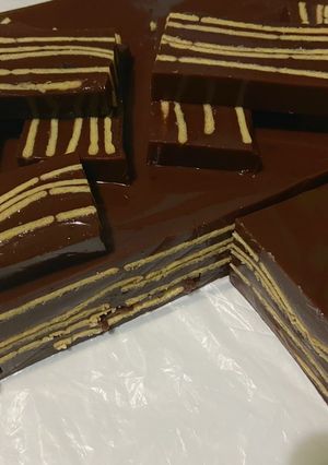 Foto resep Puding coklat crispy ekonomis
