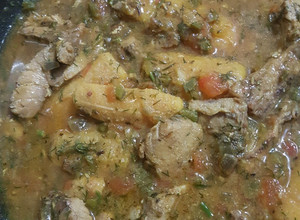Una foto de Sudado de pescado plato ecuatoriano