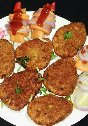 A picture of Coliflower cutlet.