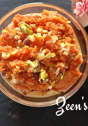 A picture of Pressure Cooker Carrot Halwa.