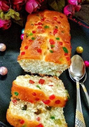 एगलेस टूटी फ्रूटी केक (Eggless Tutti frutti cake recipe In Hindi) रेसिपी मुख्य फोटो