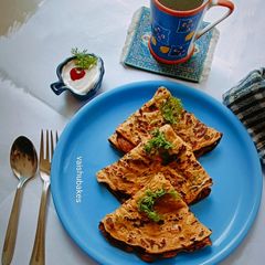 A picture of Quick Veg Omlette / Vegetable Omlette.