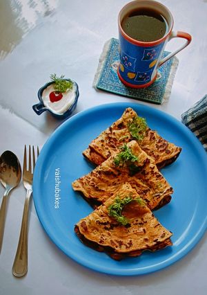 A picture of Quick Veg Omlette / Vegetable Omlette.