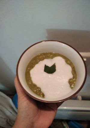 Foto resep Bubur Oatmeal pandan