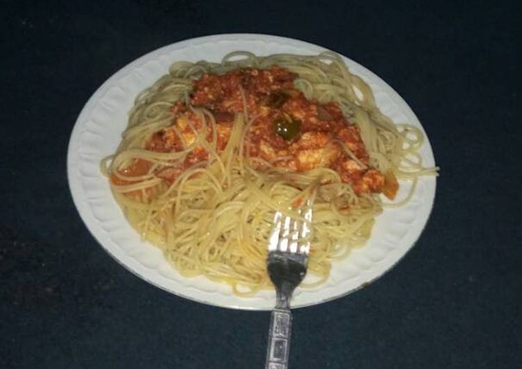 Recipe of Ultimate Spaghetti &amp; Egg sauce