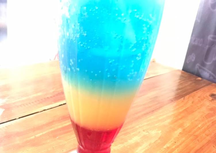 Rainbow moctail
