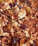 Granola casera con frutos secos