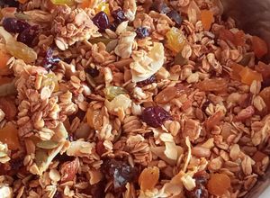 Una foto de Granola casera con frutos secos