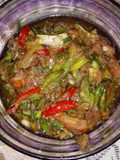 Rusip Caluk (tumis pedas terasi)