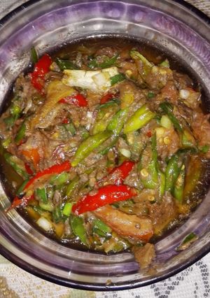 Foto resep Rusip Caluk (tumis pedas terasi)