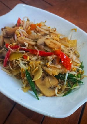 Foto resep Tumis touge Jamur kancing