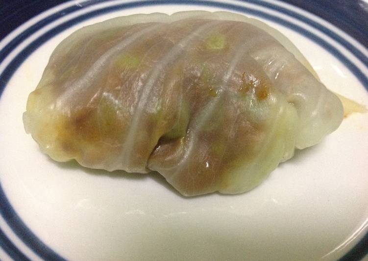 Steps to Prepare Perfect Baked Cabbage Rolls in White Sauce