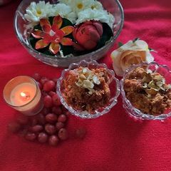 A picture of Carrot halwa in pressure cooker.