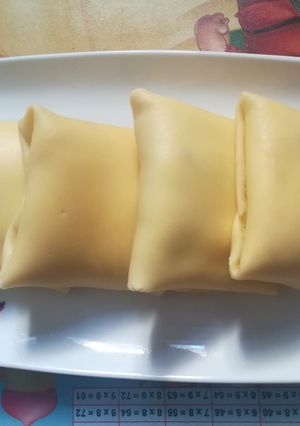 Hình của món Bánh crepe xoài.