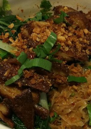 รูปของ บะหมี่ลาบเป็ด(เจ)