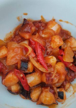 Foto resep Octopus (gurita) asam pedas