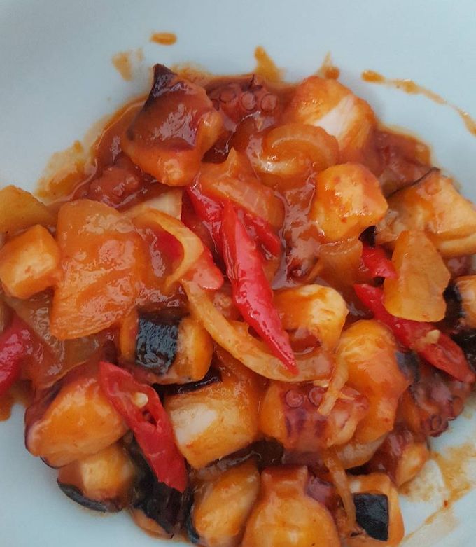 Foto resep Octopus (gurita) asam pedas