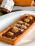 Crostata alla nocciolata con noci e granella di nocciole