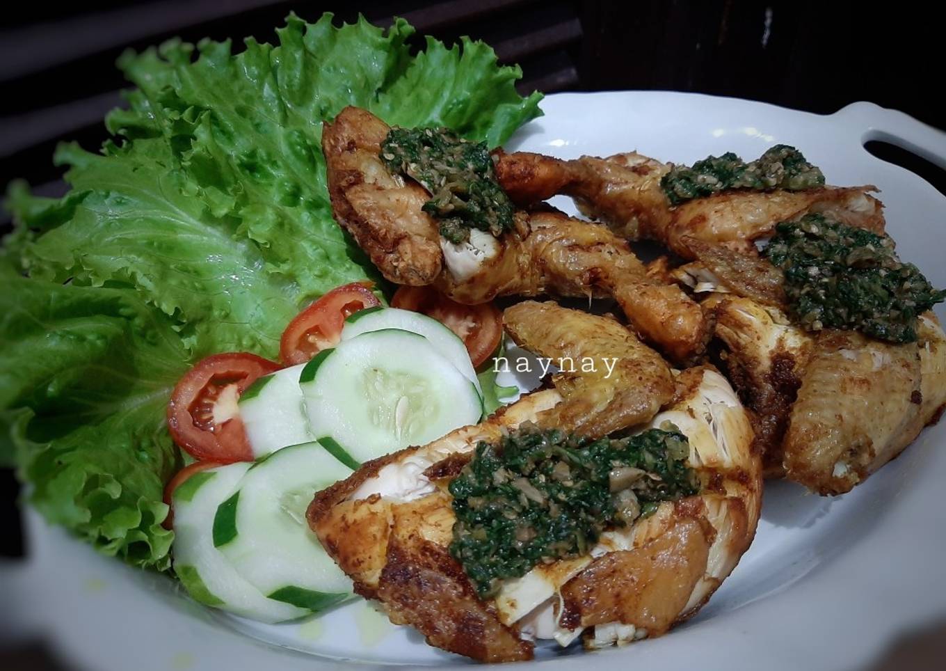 Ayam Gepuk Sambal Ijo Kemangi