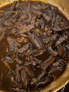 Hình của món Gan bò rim.