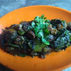 Palang saag with mix veg(palang saager ghonto) A picture of Palang saag with mix veg(palang saager ghonto).