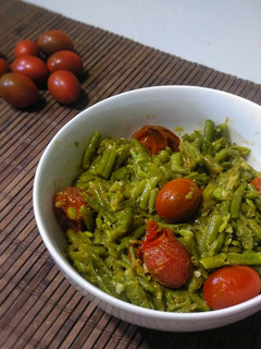 Una foto de Judías verdes salteadas con cherries