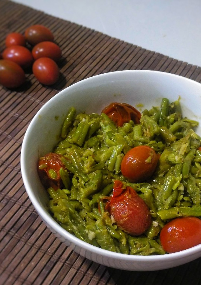 Una foto de Judías verdes salteadas con cherries