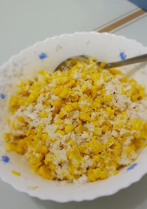 Foto resep Jagung campur kelapa parut