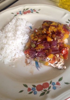 Una foto de Pescado empapelado