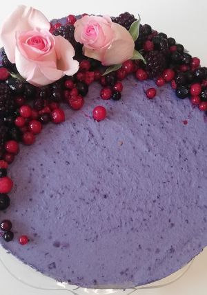 A picture of Blueberry cake (Vegan).